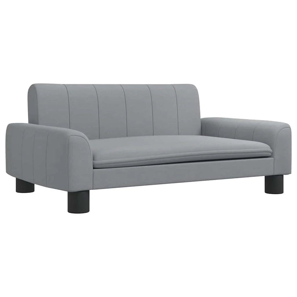 Cuccia per cani comoda cesta da divano colore chiaro 70 x 45 x 30 cm tessuto grigio 02_0043108