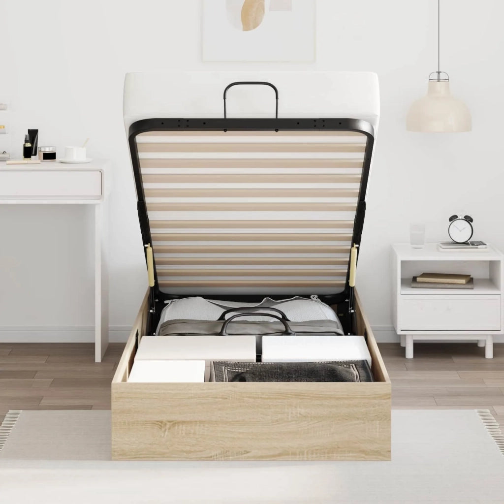 Letto ottomano Rovere Sonoma 193 x 120 x 25 cm Truciolare