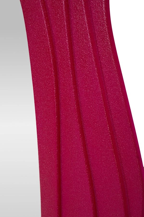Specchio da Muro Dafne Fuxia 90x4x165 cm in MDF e Specchio Fucsia
