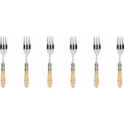 ALADDIN Ghiera Cromata, Posate Set 6 pz Dolce, Casa Bugatti