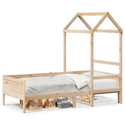 Letto singolo | Letto per adulti | Dormeuse con Tetto 80x200 cm in Legno Massello di Pino