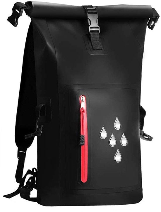 Borsa impermeabile 25L - Borsa da immersione leggera e impermeabile per kayak, canoa, pesca, paddleboard, campeggio, escursioni, chiusura rollante e cinture regolabili in tessuto