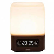 Trade Shop - Lampada Da Tavolo A Led Con Luce Notturna Display Design Elegante Moderno Q-led314 -
