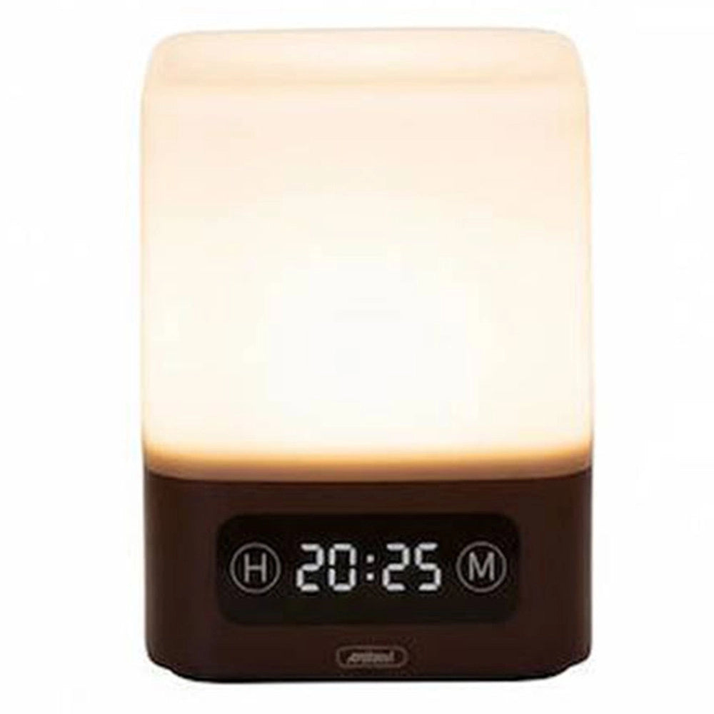Trade Shop - Lampada Da Tavolo A Led Con Luce Notturna Display Design Elegante Moderno Q-led314 -