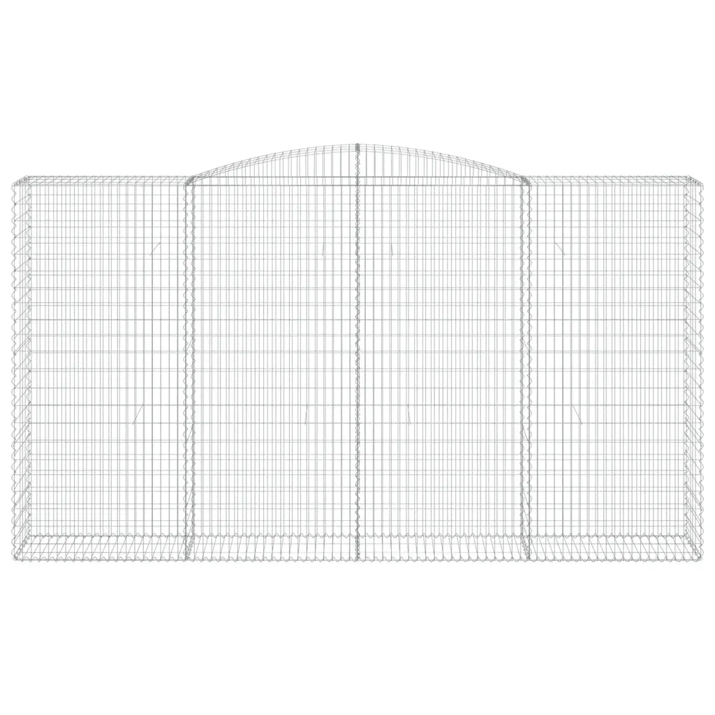 Cesto Gabbione ad Arco 400x50x220/240 cm Ferro Zincato 153541