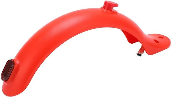 Spatbord Elettrico Porta Bagagli - Piastra Porta Bagagli Elettrica - Leggero e Duraturo - Rosso - Protezione da Fango e Acqua - Adatto per Mijia...