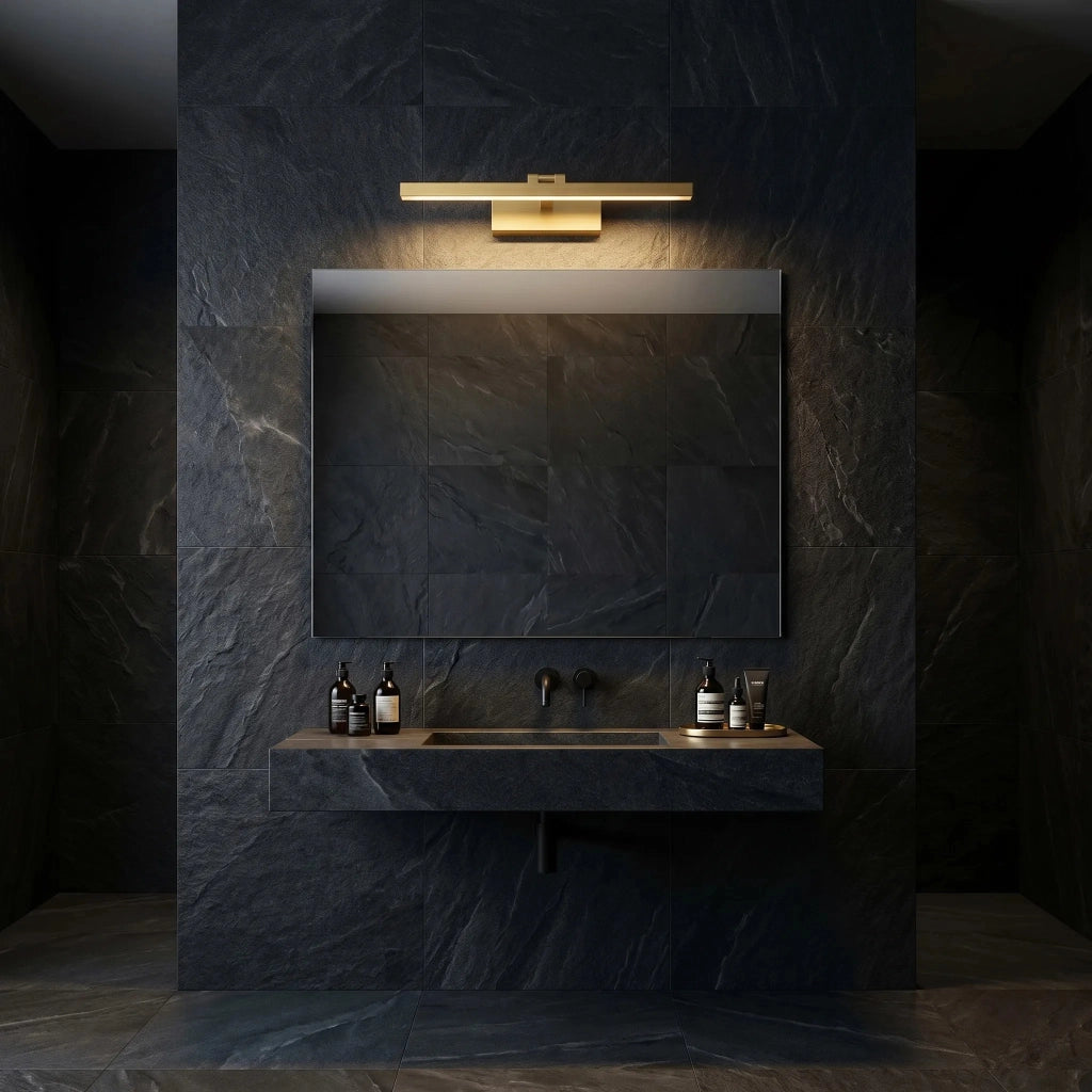 Applique Da Bagno Led APP1863-1W 40cm Brush Gold