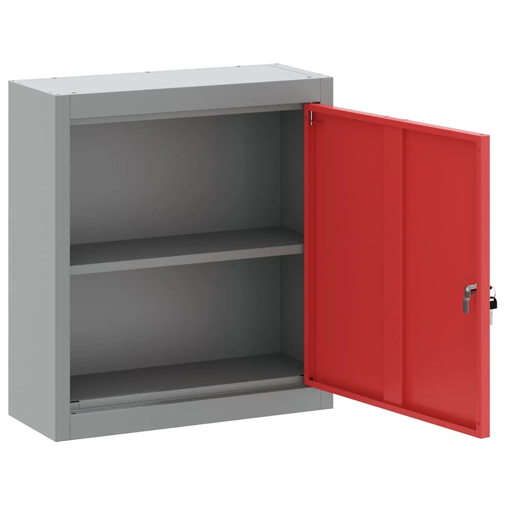 Mobile per attrezzi con blocco Rosso e Grigio 50 x 20 x 55 cm CFW8677538
