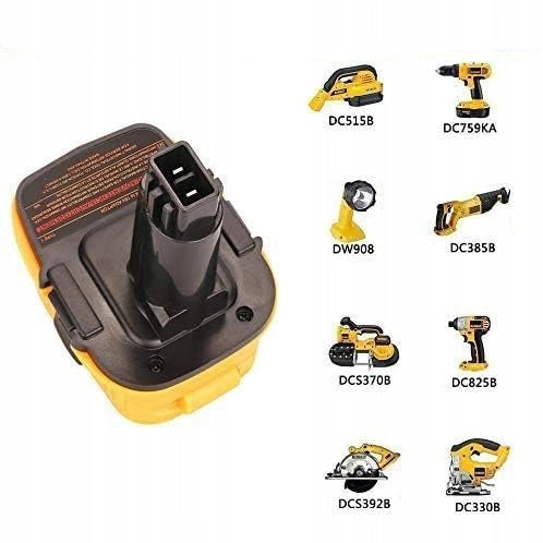 Adattatore per Batteria Dewalt DCA1820 – Compatibile con Utensili 18V NiCad/NiMh e Batterie 20V Li-Ion