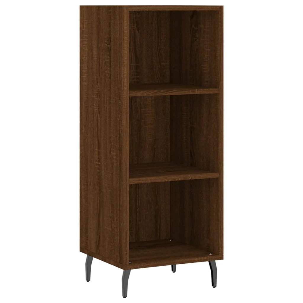 Buffet credenza cassettiera armadio mobile contenitore organizer per cucina soggiorno salotto 34,5 x 32,5 x 90 cm legno ingegnerizzato marrone 02_0031190