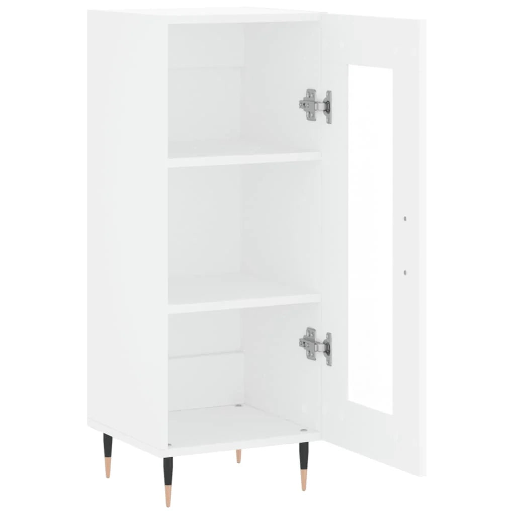 Buffet credenza cassettiera mobiletto mobile contenitore organizer per cucina soggiorno salotto 34,5 x 34 x 90 cm legno ingegnerizzato bianco 02_0030276