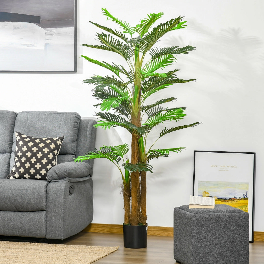 Albero Artificiale Palmier ¨C Zephmum ¨C H185cm Grigio Verde Realistico