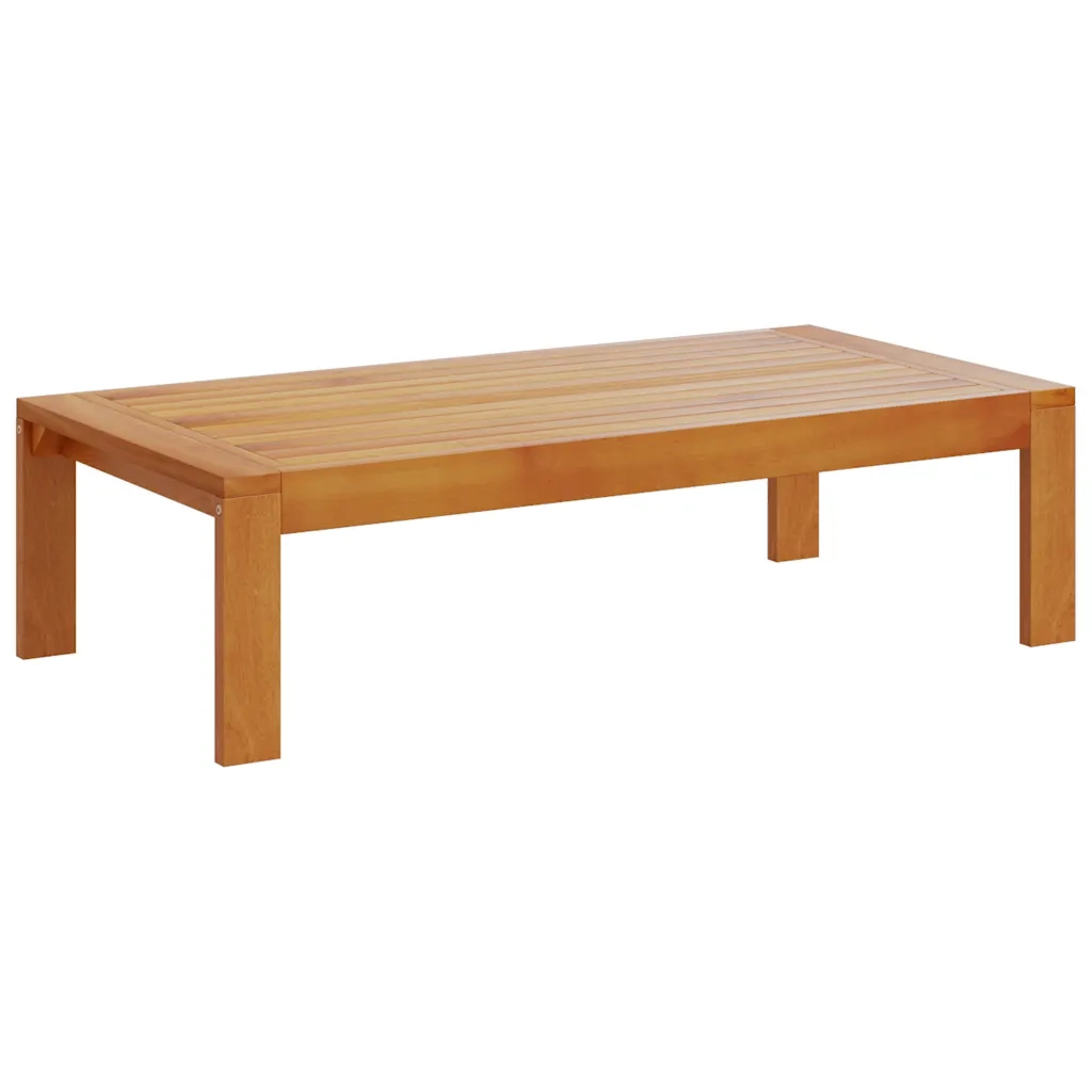 Tavolino da Giardino-Tavolo da Esterno 100x50x27 cm in Legno Massello di Acacia