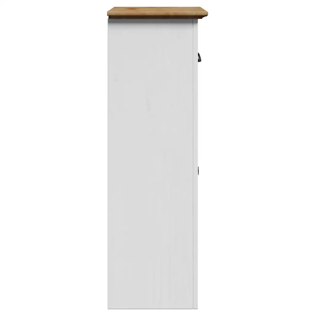 vidaXL Mobile da Bagno BODO Bianco e Marrone 44x30x90 cm