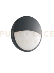 LED-EVER-LP ANTPLAFONIERA LED EVER ANTRACITE TONDA 20W 2500LM CCT 3000K Luce calda,4000K Luce naturale, IP65 22,1X7,2CM