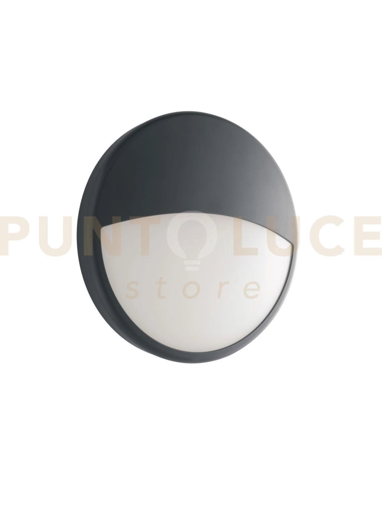 LED-EVER-LP ANTPLAFONIERA LED EVER ANTRACITE TONDA 20W 2500LM CCT 3000K Luce calda,4000K Luce naturale, IP65 22,1X7,2CM