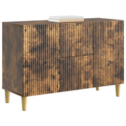 Credenza | Madia | Buffet da pranzo | Armadio da pranzo Rovere Fumo 89 x 34,5 x 60 cm Legno ingegnerizzato