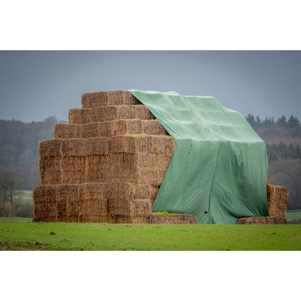 Telo traspirante copertura Telo copertura balle di fieno e paglia verde 9,8X12,5m, 140gr Breckner Germany