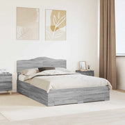 Struttura del letto con testiera Grigio Sonoma 140 x 190 cm 3413198