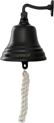 Accessori per Bar per Pubblico con Campanello a Muro - Decorazioni Nautiche Uniche - Campanello Nero con Suono Intenso - 4 pollici