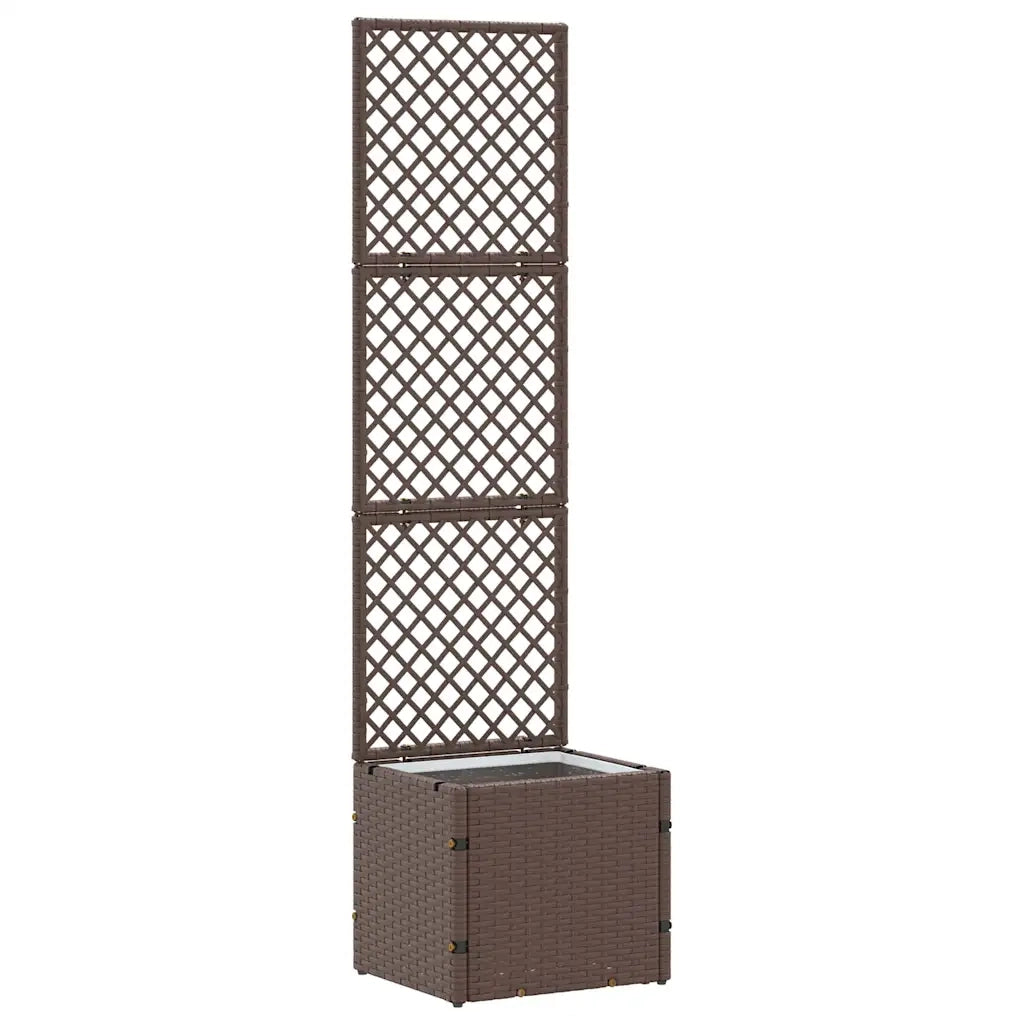 vidaXL Fioriera Marrone 35 x 30 x 135 cm Metallo