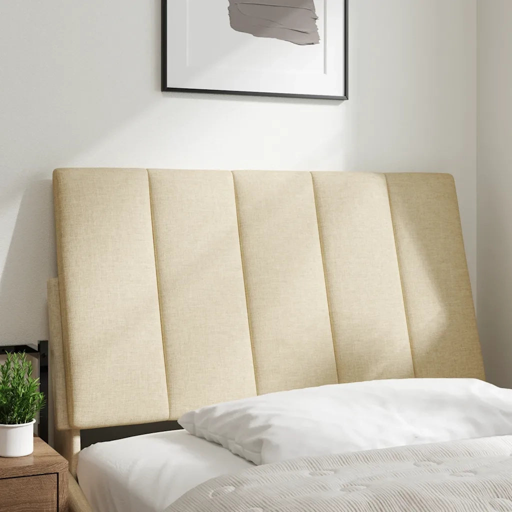 Cuscino Testiera-Cuscino per Testiera Hanko Crema 80 cm in Tessuto