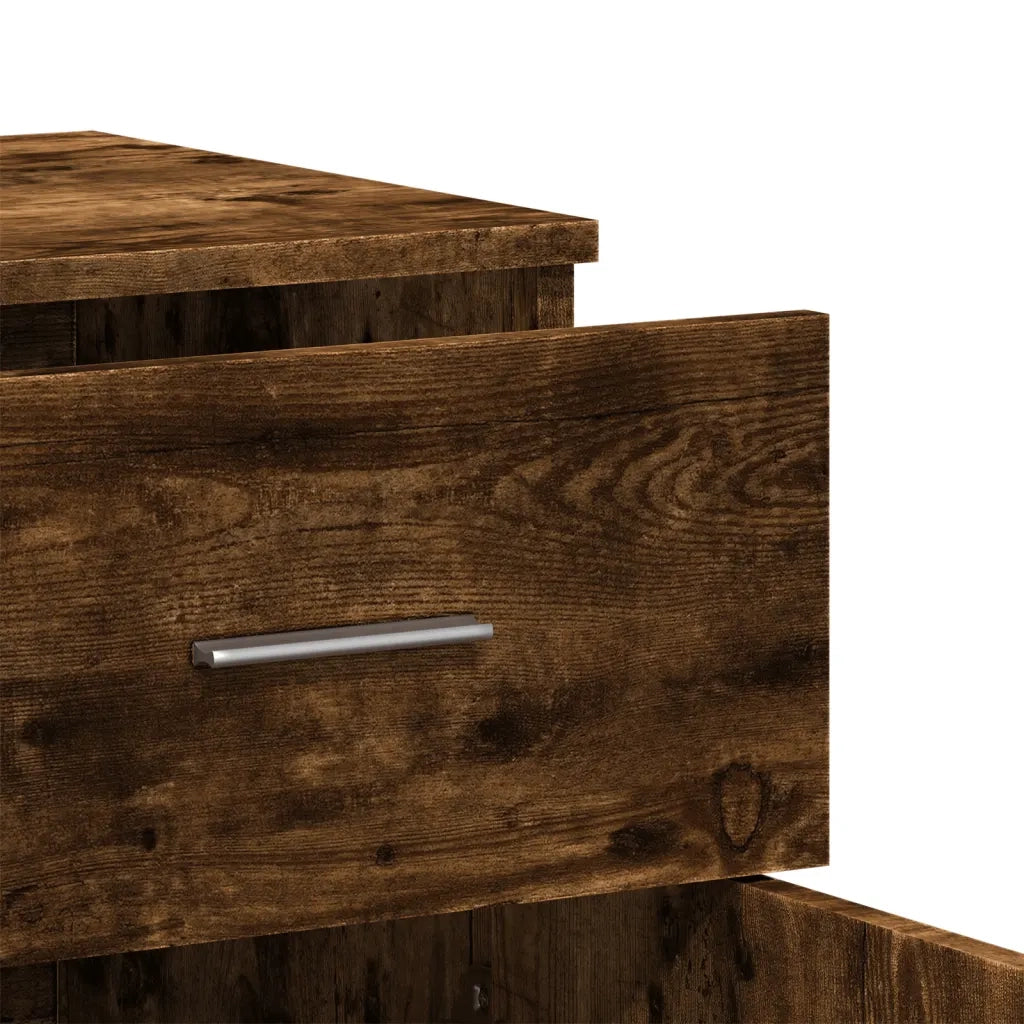 Credenza-Buffet-Armadio da cucina Rovere Fumo 79x38x80 cm in Legno Multistrato 218472