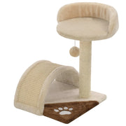 Albero per Gatti con Tiragraffi in Sisal 40cm Beige e Marrone CFW8824898