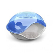 Trade Shop - Cuccia Chiusa Per Gatti E Cani Duck Plain Comoda 57 X 48 X 32 Cm Taglia Piccola - Blu
