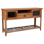 Mobile da ingresso in legno marrone 145x36x80h