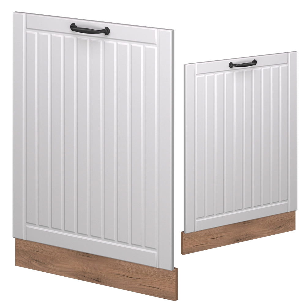 Vicco Pannello frontale della lavastoviglie Bianco casa di campagna 60 cm senza piano di lavoro
