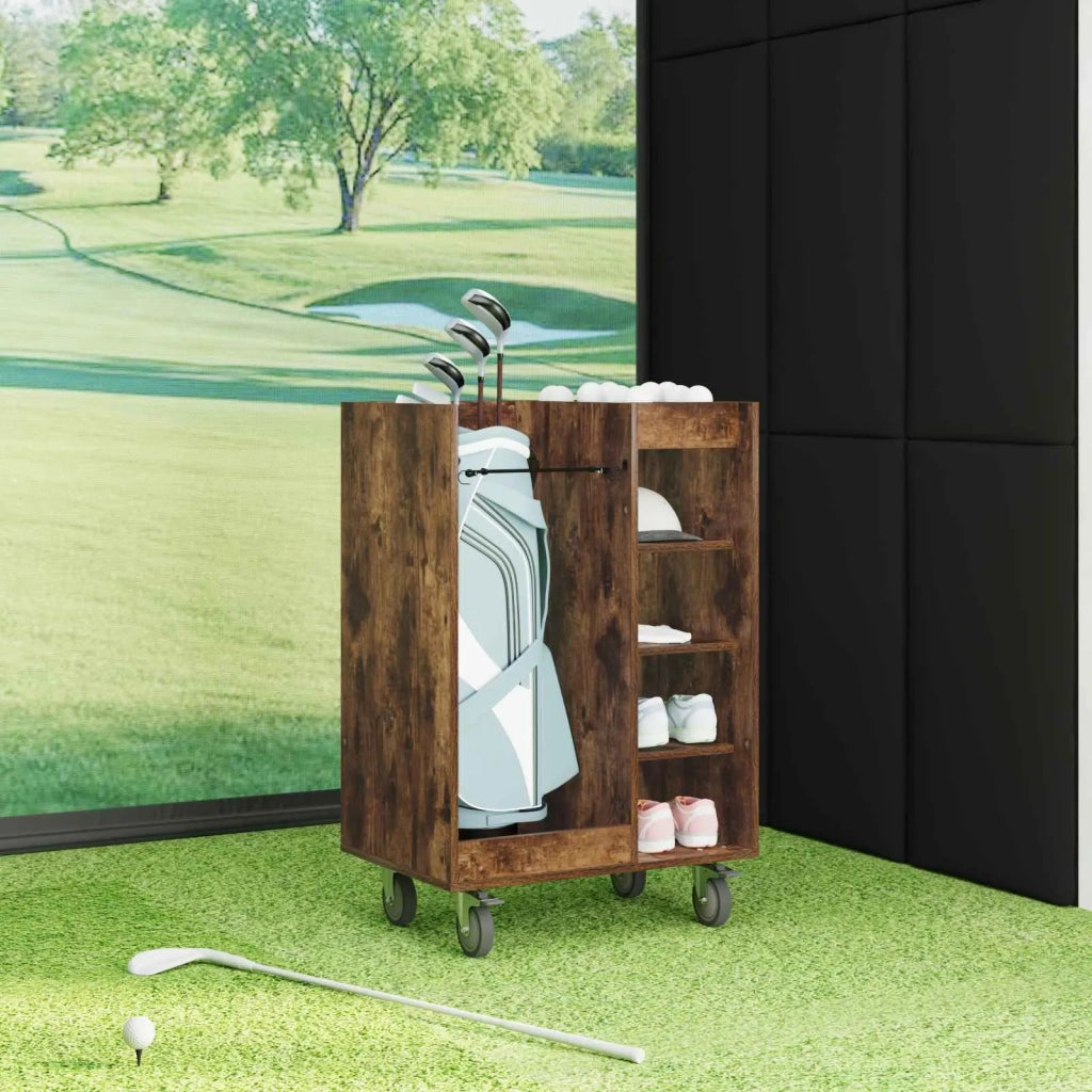 Armadio per Golf con ruota Rovere fum¨¦ 65 x 45 x 98 cm CFW6917781