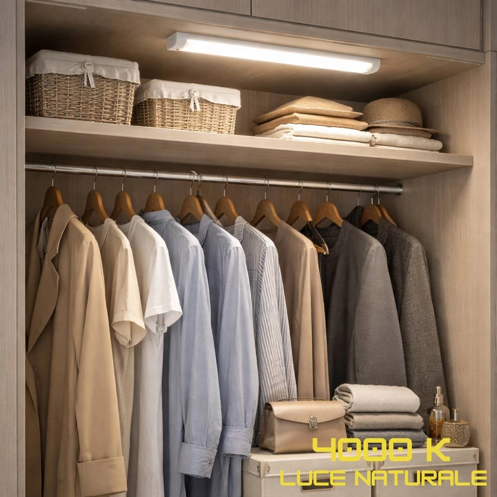 Plafoniera led t5 con interruttore integrato per interni *** temperatura colore lampada 4000k bianco naturale, potenz...