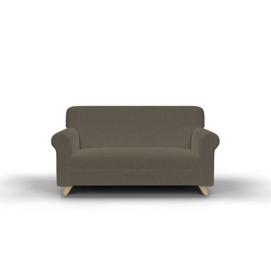 Copridivano Elasticizzato 2 Posti in Poliestere Tortora