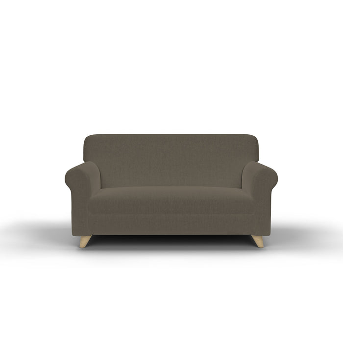 Copridivano Elasticizzato 2 Posti in Poliestere Tortora