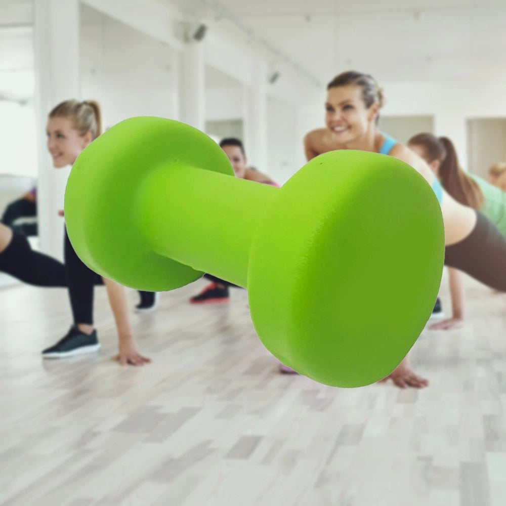 Trade Shop - Manubrio Singolo 3 Kg In Vinile Allenamento Esercizi Casa Palestra Workout Fit -
