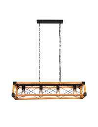 Lampada a Sospensione da Interno Attacco E27 in Metallo Nero Opaco