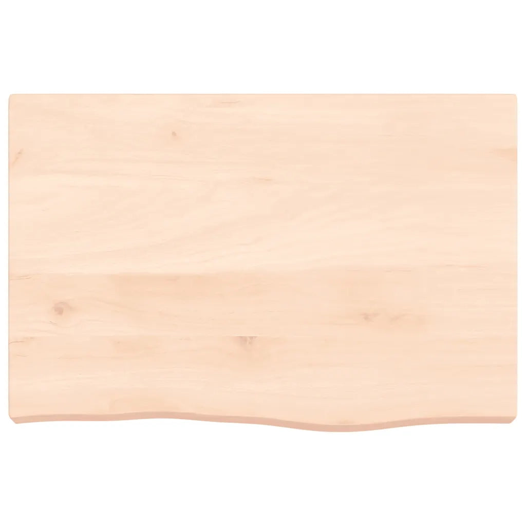 Ripiano a Parete 60x40x(2-6) cm Massello Rovere Non Trattato