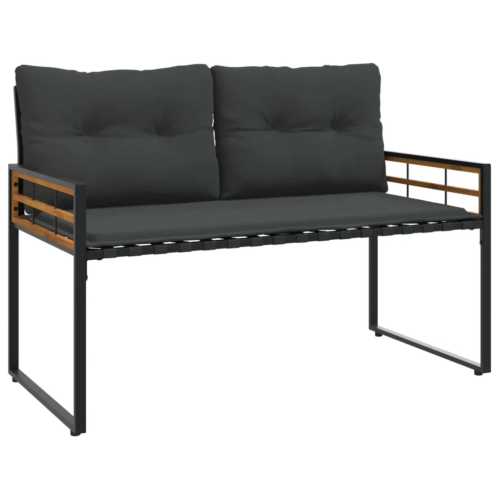 Set di Mobili da Esterno con cuscino 4 pcs Grigio tenue