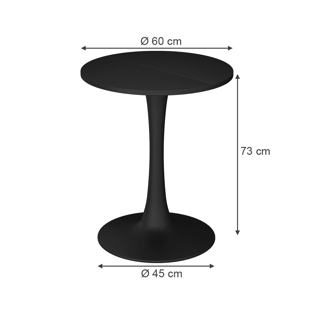 Vicco tavolo da pranzo Nero 60 x 60 cm