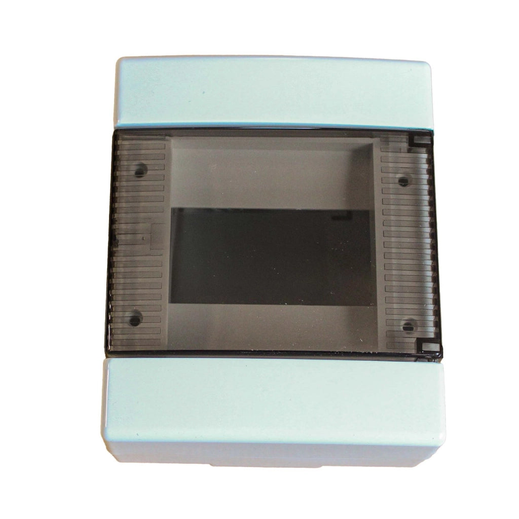 Centralino da parete 4 moduli, bianco IP40, 150x170x100 mm, RAL 9016, ideale per installazioni elettriche domestiche e industriali