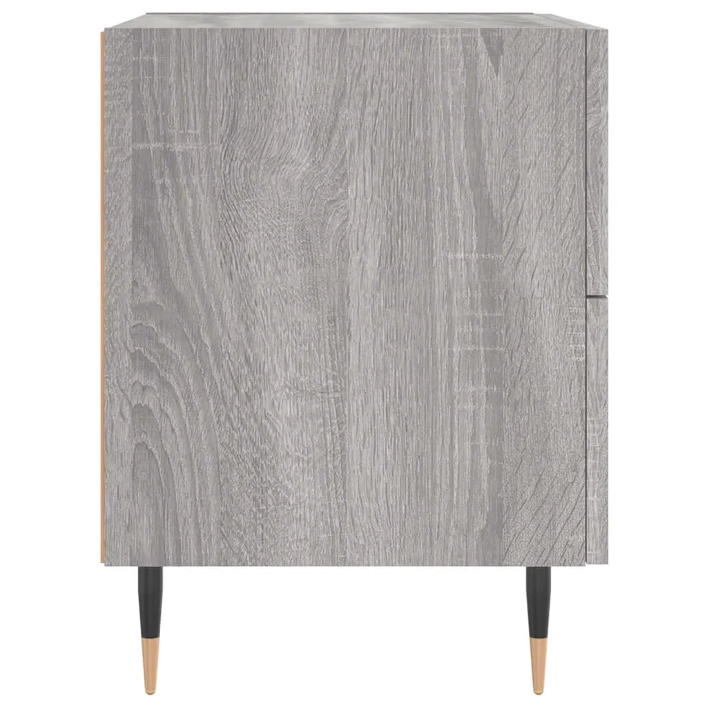 Comodino | Armadio da Notte | Mobiletto da notte Grigio Sonoma 40x35x47,5 cm in Legno Multistrato