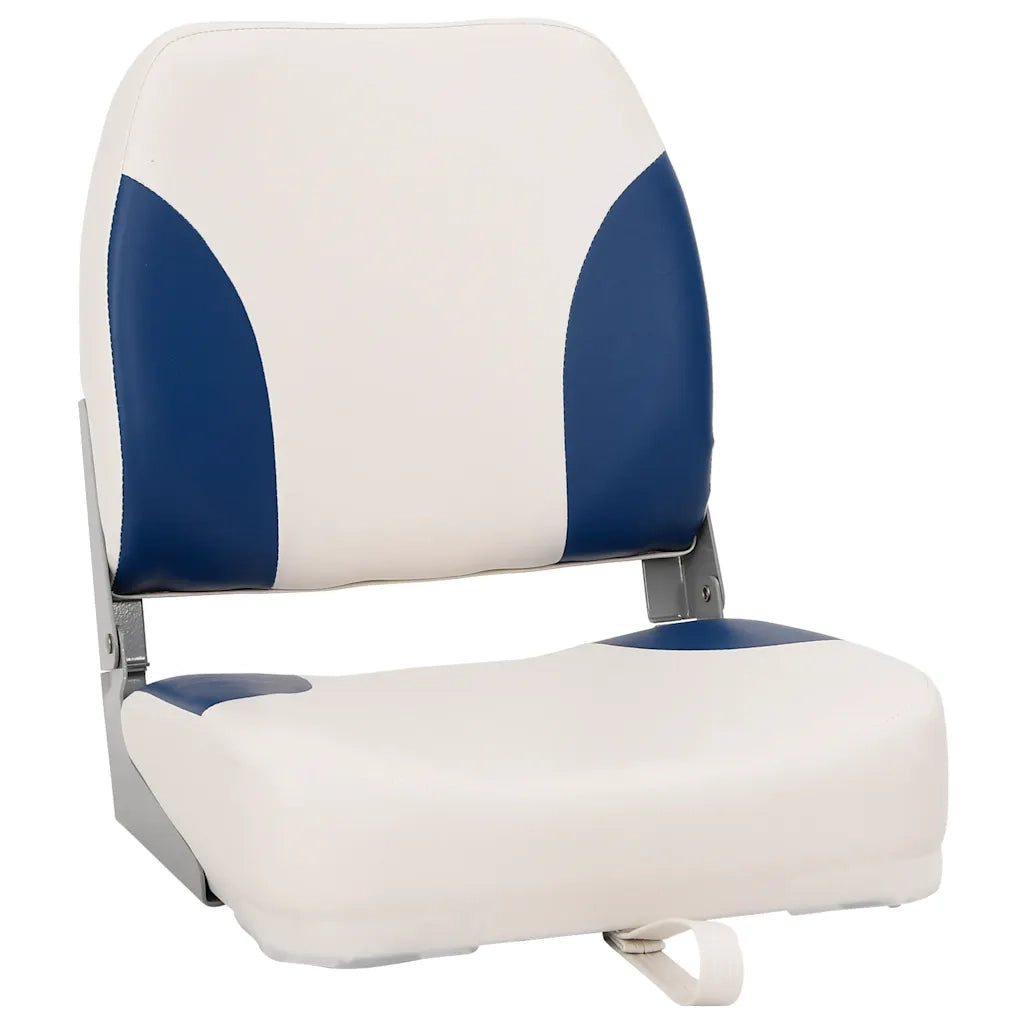 Sedile pieghevole per barca 1 set Blu e Bianco 41x36x48 cm 3284285