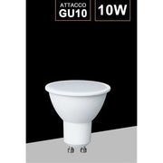 Trade Shop - Lampadina Led Gu10 10watt Faretto Spotlight 110° Luce 3000k 4000k 6500k Gu10-10w - -bianco Caldo      -