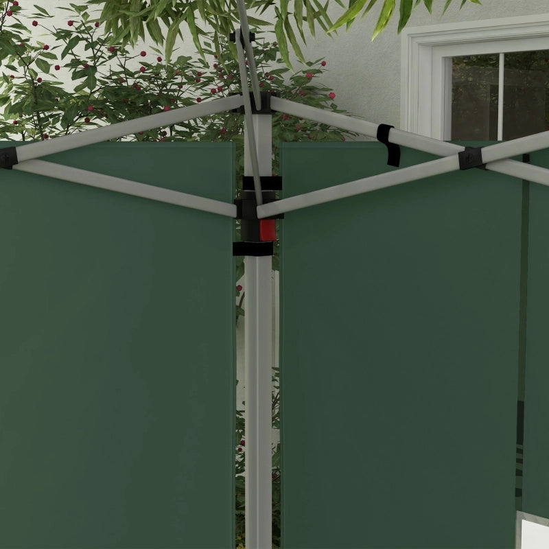 Set di 2 pannelli laterali per gazebo 3x3/3x4 m, parete laterale con finestra, impermeabile, verde