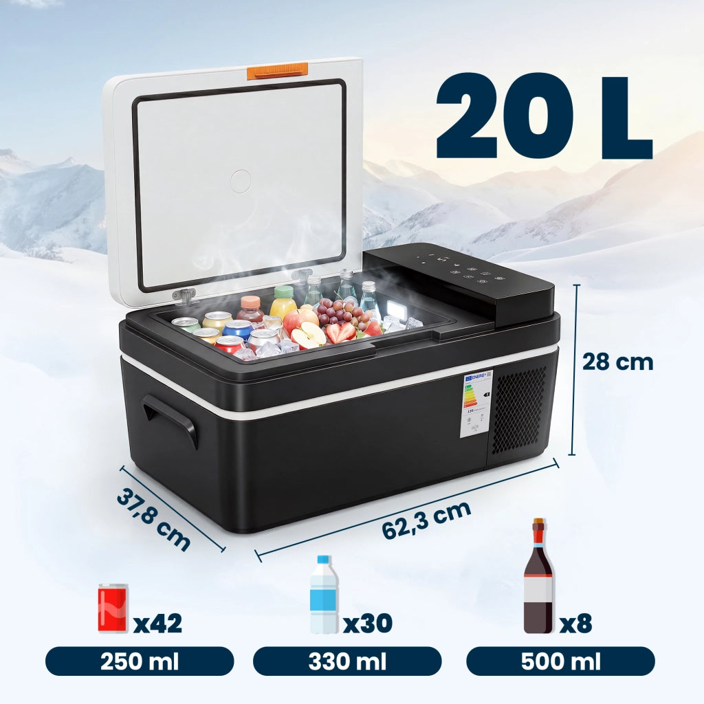 Cella Frigo Portatile 20L -20¡ãC +20¡ãC ¨C zephmum ¨C Bianco 40x30x30cm