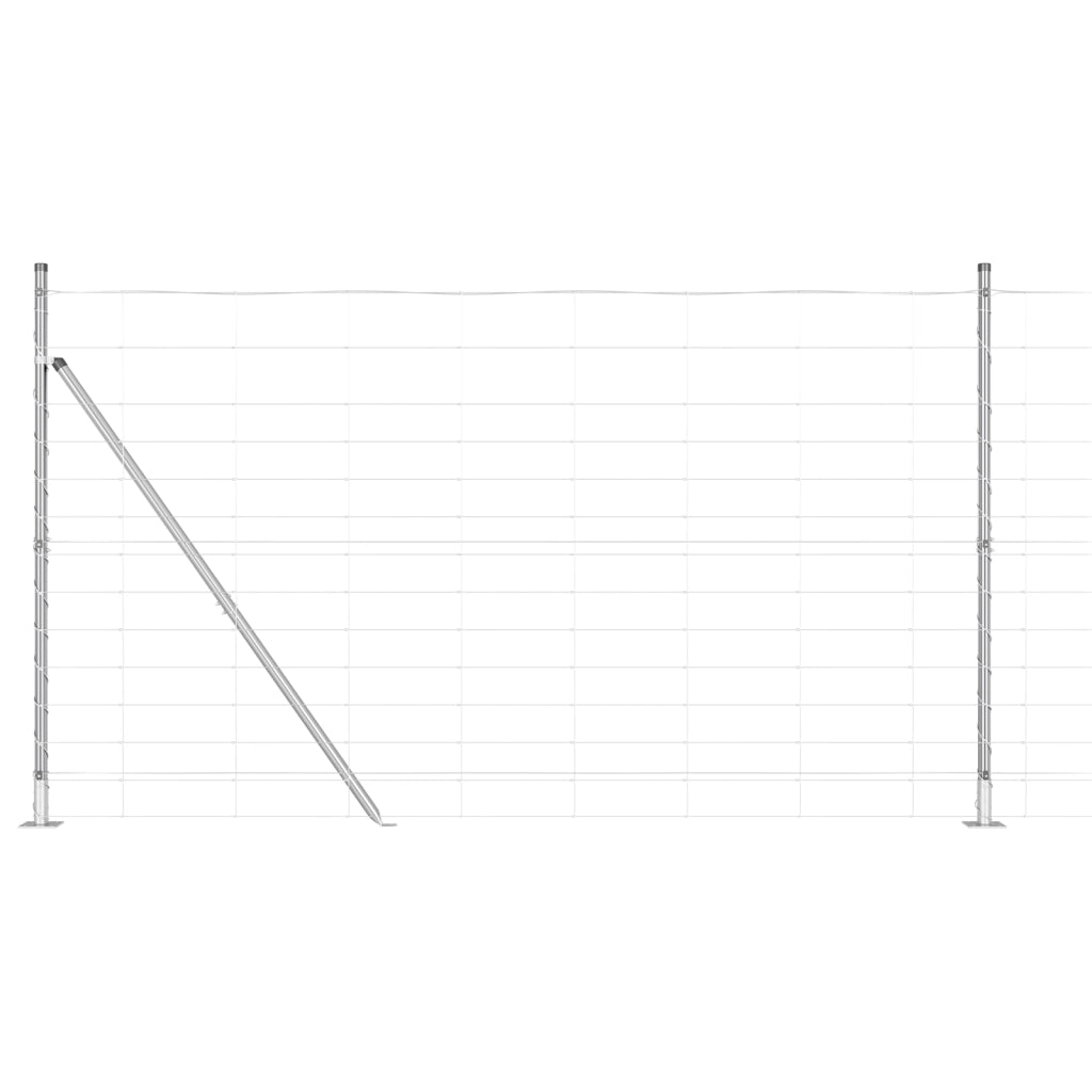 Recinzione da Campo  1.4x25 m Acciaio Zincato
