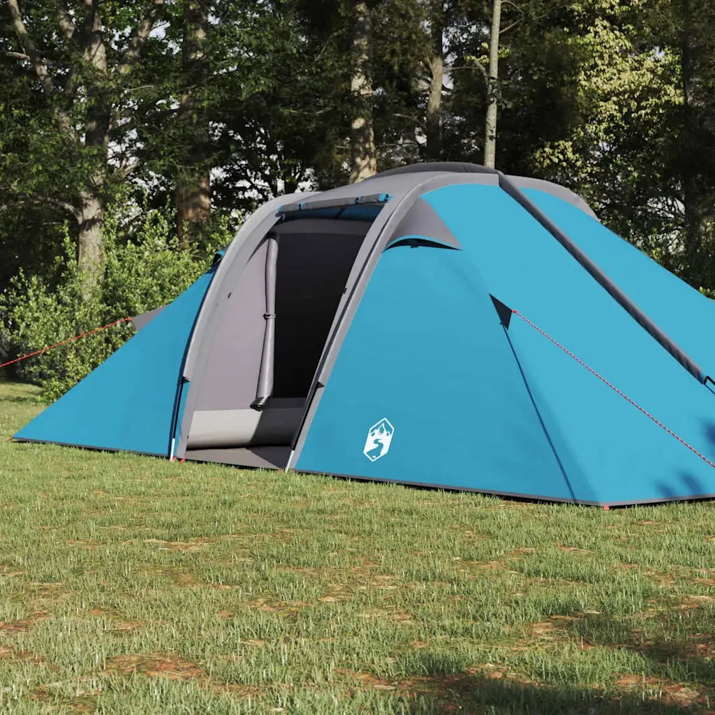 Tenda tunnel con tetto-Tenda da campeggio Blu 510 x 240 x 156 cm taffet¨¤