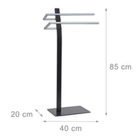 Portasciugamani da terra universale da bagno in acciaio 85 cm 3213011