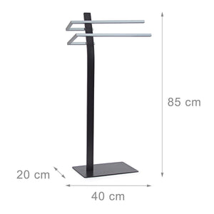 Portasciugamani da terra universale da bagno in acciaio 85 cm 3213011